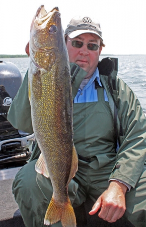 Walleye Fishing on Red Lake with lodging at The Hill and Motel in Squaw Lake.